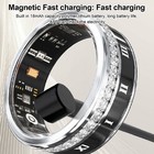Smart Ring Ring Magnetic Charging Silver APP Control Stylish BT For Home Outdoor