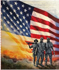 American Honor 35 1/2in x 43 1/2in Three Sold...