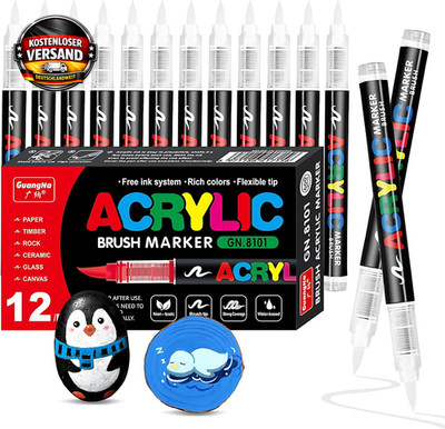 Acrylmarker Set Wasserfest Für Stein Glas Holz Metall Leinwand Künstler Hobby