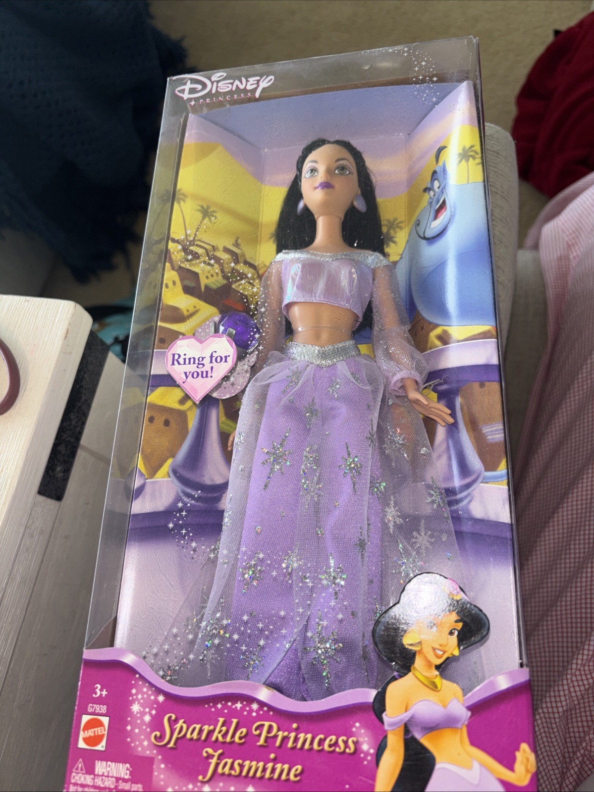 Anillo Mattel 2004 Sparkle Princess Jasmine Doll
