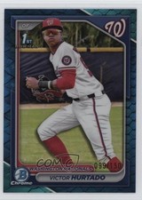 2024 Bowman Chrome Prospects Blue Reptilian Refractor 99/150 Victor Hurtado 0rd2