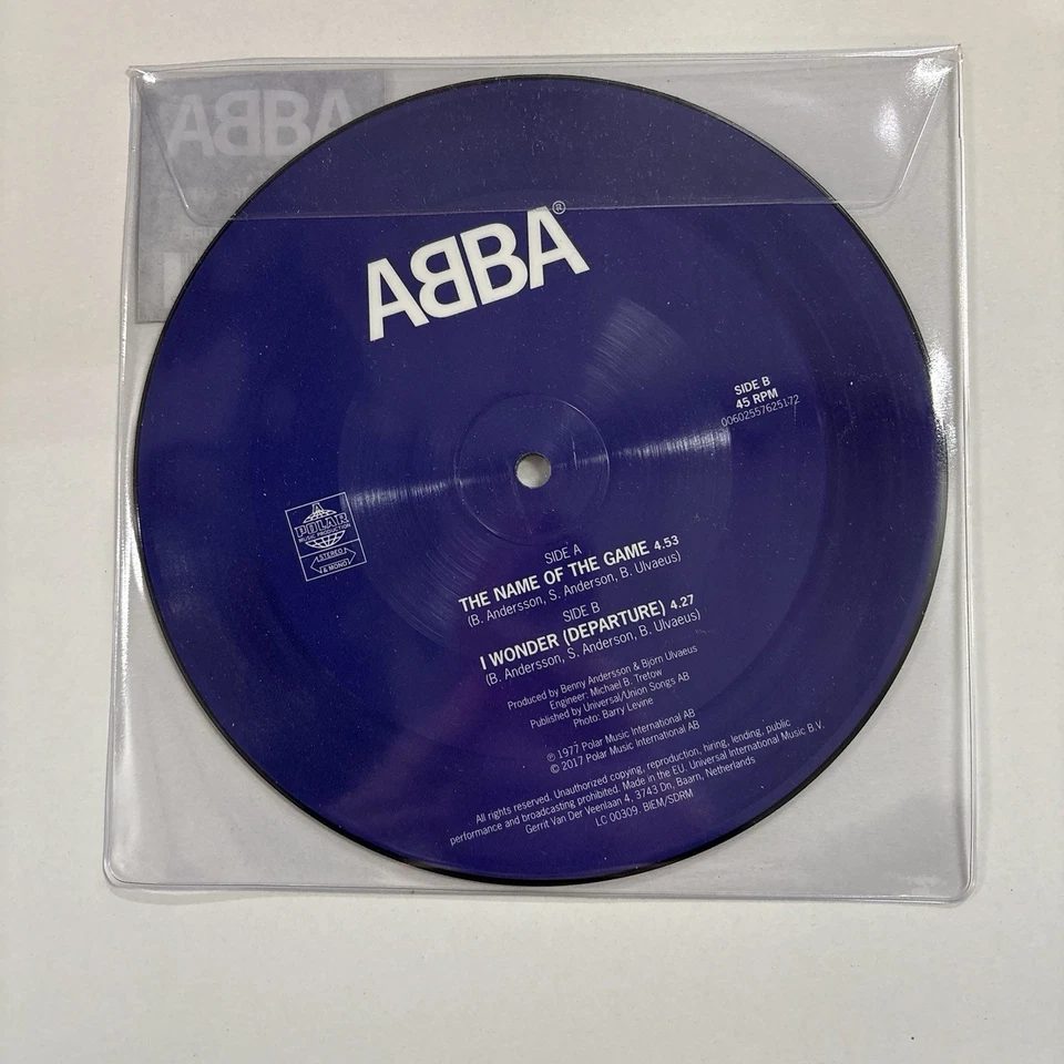 ABBA – The Name Of The Game - UK Polar 7" Picture disc -00602557625172 - Image 2 of 2