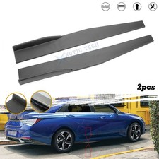 Carbon Fiber Style Side Skirt Fin Splitter Winglet Canard Diffuser Protector 2x