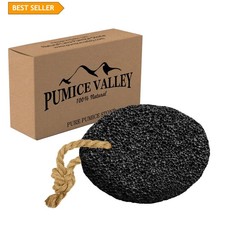 Pumice Stone - Natural Earth Lava Black - Callus/Corn Remover for Feet Heels ...