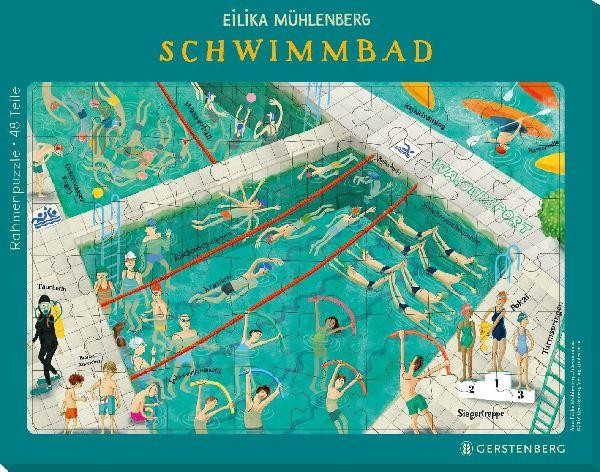 Rahmenpuzzle Schwimmbad - 48 Teile | Eilika Mühlenberg | Deutsch | Spiel | 2026 - Bild 2