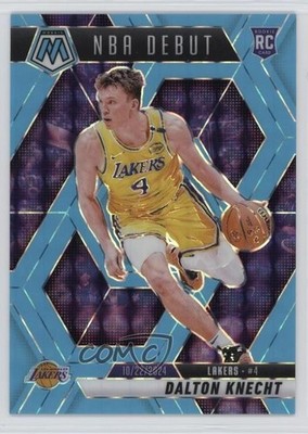 2024 Mosaic NBA Debut Fluorescent Blue Prizm 12/75 Dalton Knecht Rookie RC 1bg9