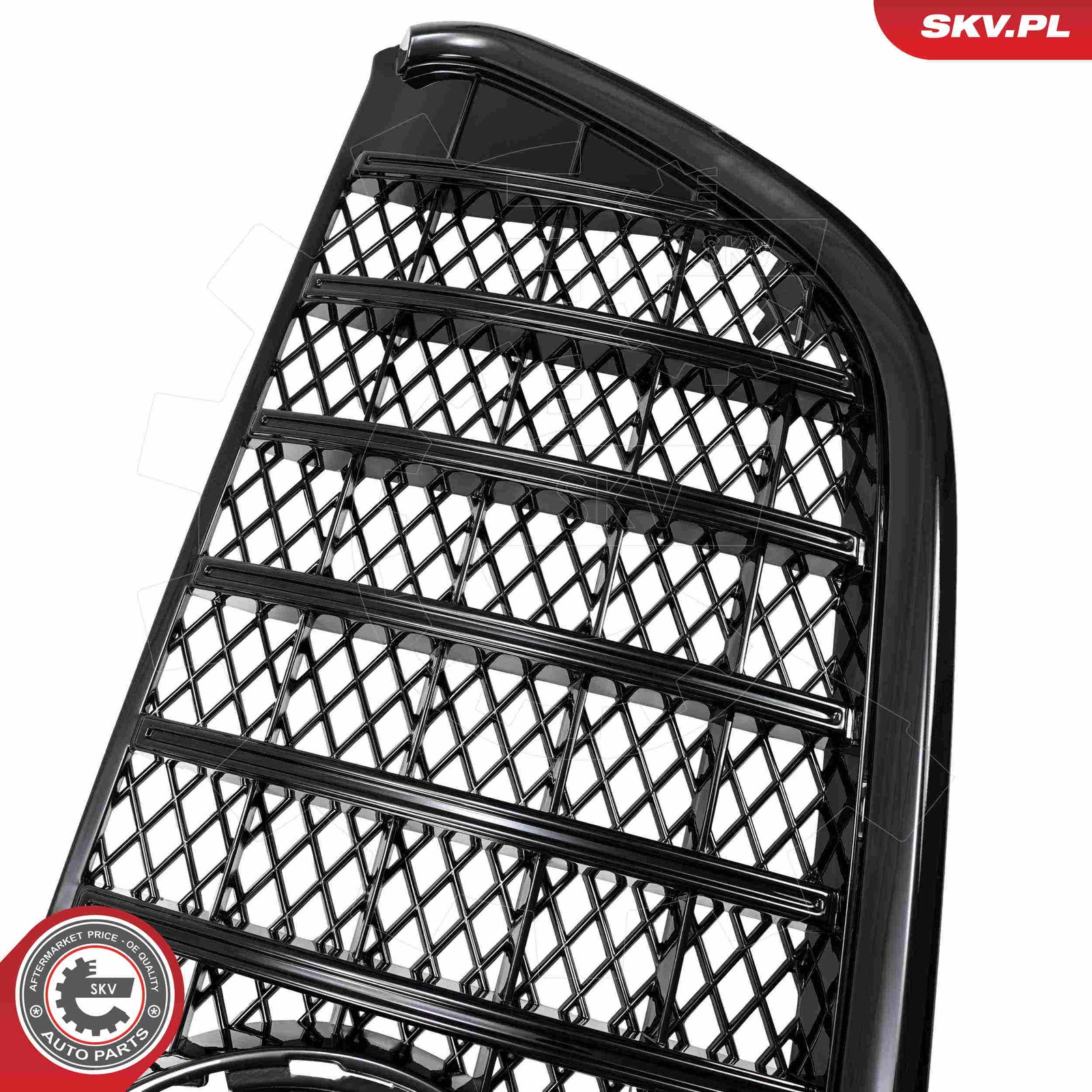 Für SKV GERMANY 66SKV613 GRILL 66SKV613 GTR, GLOSS BLACK, MERCEDES VITO (W447,