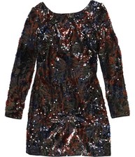 GUESS Womens Jasmine Mini Dress, Multicoloured, 4