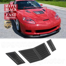 For Chevy Corvette C6 Z06 Zr1 Gs 05-13 Vented Heat Extractor Hood Louvers Scoop