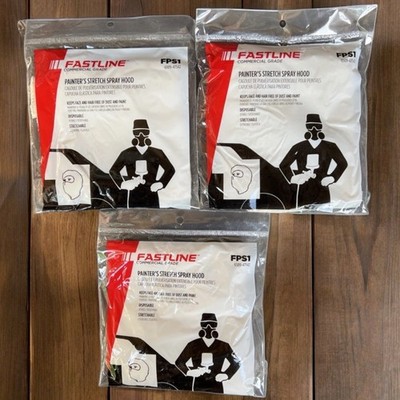 Fastline Commercial Grade Lot of 3 Painter s Stretch Spray Hood FPS1 NEW