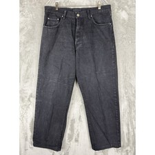 Versace Jeans Couture Black Wash Denim Jeans Men Size 34 Medusa Logo Made in IT