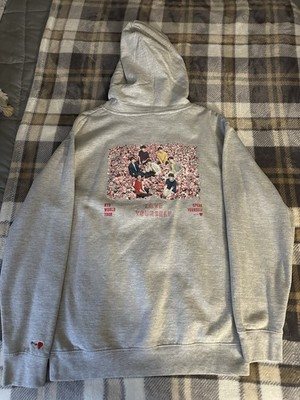 OFFICIAL BTS World Tour Love Yourself Speak Yourself Gray Hoodie