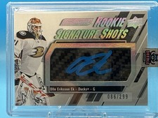 2023 Engrained Olle Eriksson Ek Signature Shots Rookie Auto /299 #RSS-OE Ducks