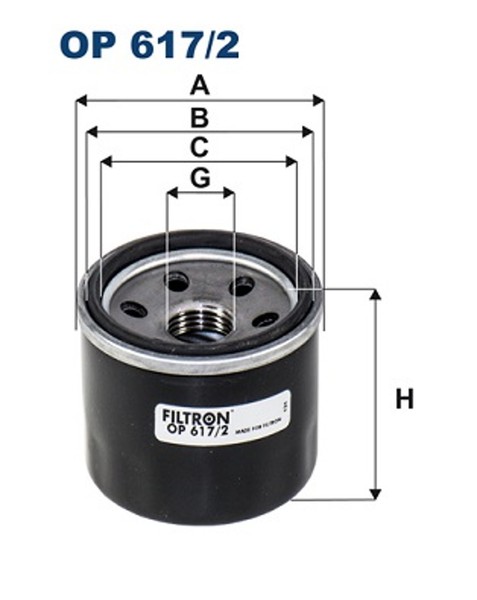 ÖLfilter Filtron OP 617/2 Anschraubfilter 3/4-16 UNF-2B FüR Suzuki Swift 5 AZ 3-image