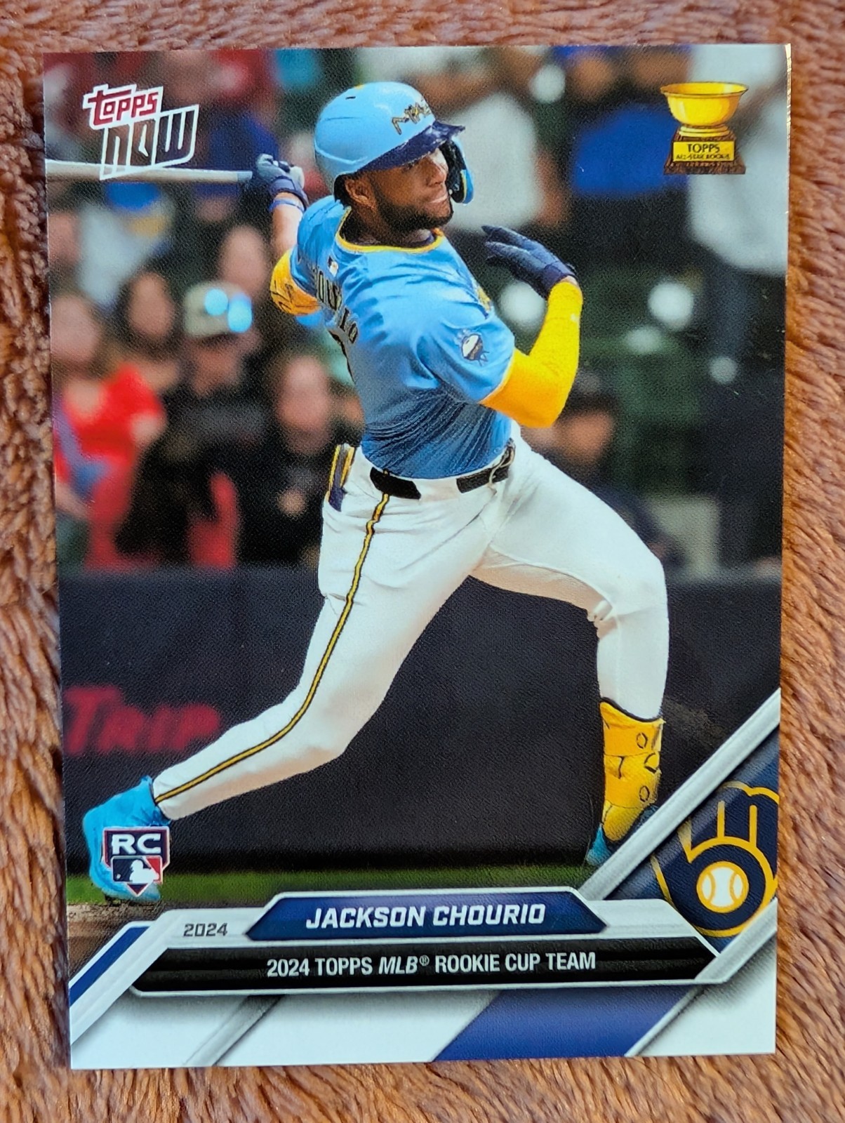 2024 Topps Now Rookie Cup - Jackson Chourio #RC-7 Pearl