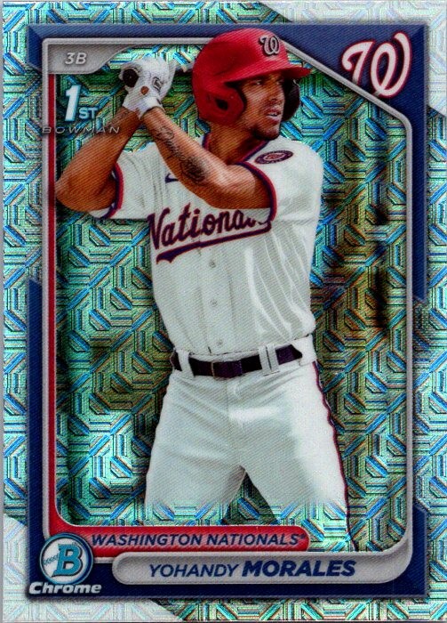 2024 Bowman #BCP-52 Yohandy Morales Chrome Prospects Mojo Refractors