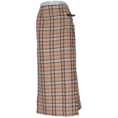 Rafaella, Maxirock, Größe: 38, Beige/Schwarz/Weiß, Wolle, Glencheck, Damen #VTN