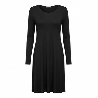 Old Navy Black Long Sleeve Swing Dress XS Soft Stretch Casual NWOT 