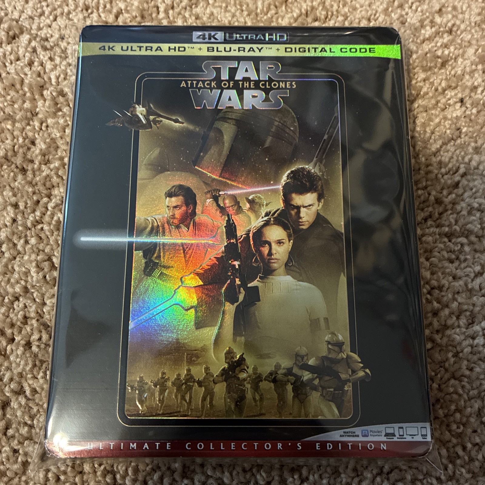 Star Wars: Episode II: Attack of the Clones (4K Ultra HD) NO DIGITAL w/ Slip