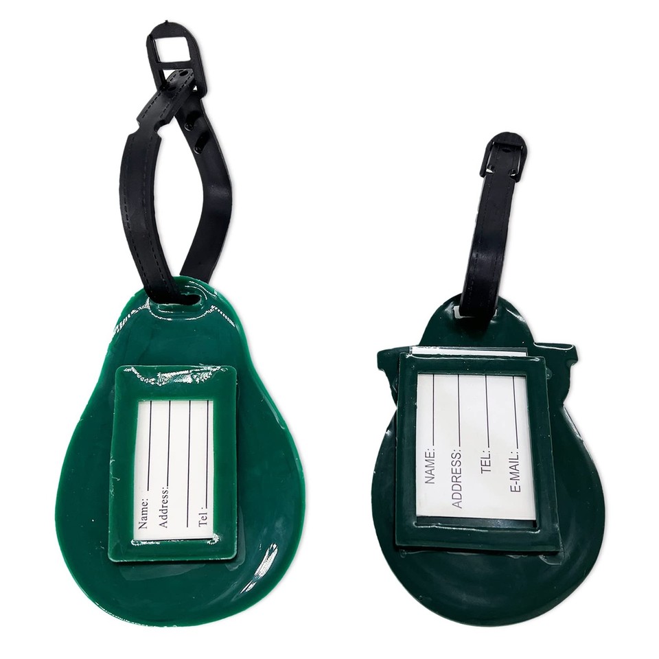 2 PCS Avocado Silicone Luggage Tag Baggage Handbag Suitcase ID Label ...