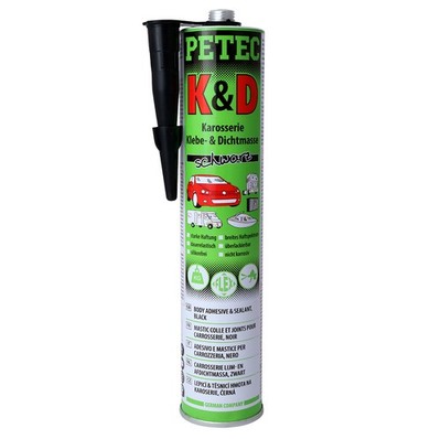 PETEC K&D Karosserie Klebe- und Dichtmasse Karosseriekleber Schwarz 310 ml 94730
