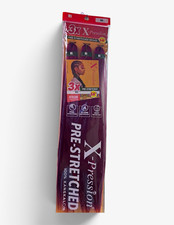 X-Pression Pre-Stretched Kanekalon Braiding Hair 58in Burgundy BG 3x
