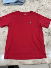 Psycho Bunny Kids Graphic Tee Size Large 14/16 Red 100 Pima Cotton