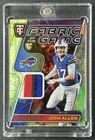 JOSH ALLEN 2025 PANINI CERTIFIED FABRIC OF THE GAME 4-COLOR PATCH FOIL 05/35