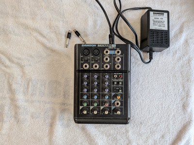 Used Samson Mixpad 4 Compact Mixer, Tested, with Power Adapter