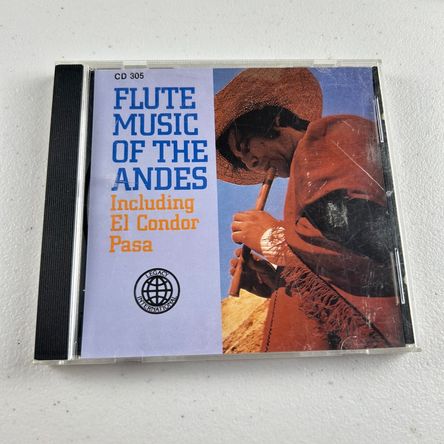 Flute Music of the Andes CD 1990s Legacy Int'l World Music Andean