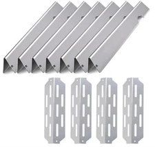 7 Flavorizer Bars 4 Heat Deflectors for Weber Genesis II E-410 S-410, LX E-440..