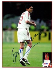 Sergio Claudio Dos Santos Autographed Signed 8x10 Photo A.C. Milan PSA/DNA
