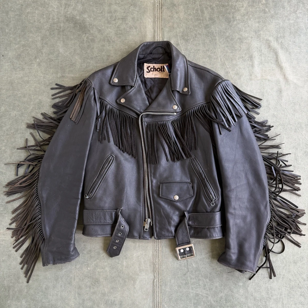 Vintage Schott Motorcycle Jacket In Vintage Outerwear Coats