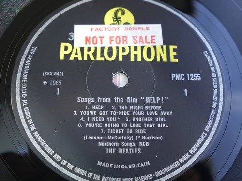 The Beatles HELP 1969 UK LP SCARCE Y/B PROMO No Sold In PLAYS MINT HEAR