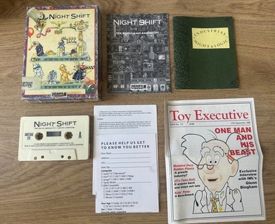 Night Shift - Lucasfilm - Amstrad, C64, Spectrum Spiel komplett in Box Star Wars