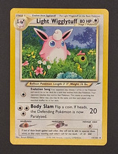 Nintendo Pokemon TCG Light Wigglytuff 54/105 Neo Destiny Uncommon English