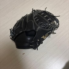 Mizuno G-gear Soft Baseball Glove Black Lace-up Catcher's Mitt Used