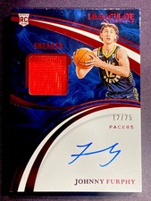 2024-25 Immaculate JOHNNY FURPHY RC AUTO SNEAKER SWATCHES #d 12/25 (JERSEY #25)