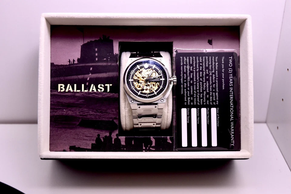 Ballast Valiant Officer BL-3144-33 Reloj Automático Hombre Stealth Negro Foto 4 de 4