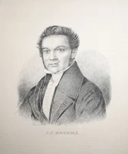 Jacobus Cornelis Broers Dutch physician pen drawing portrait