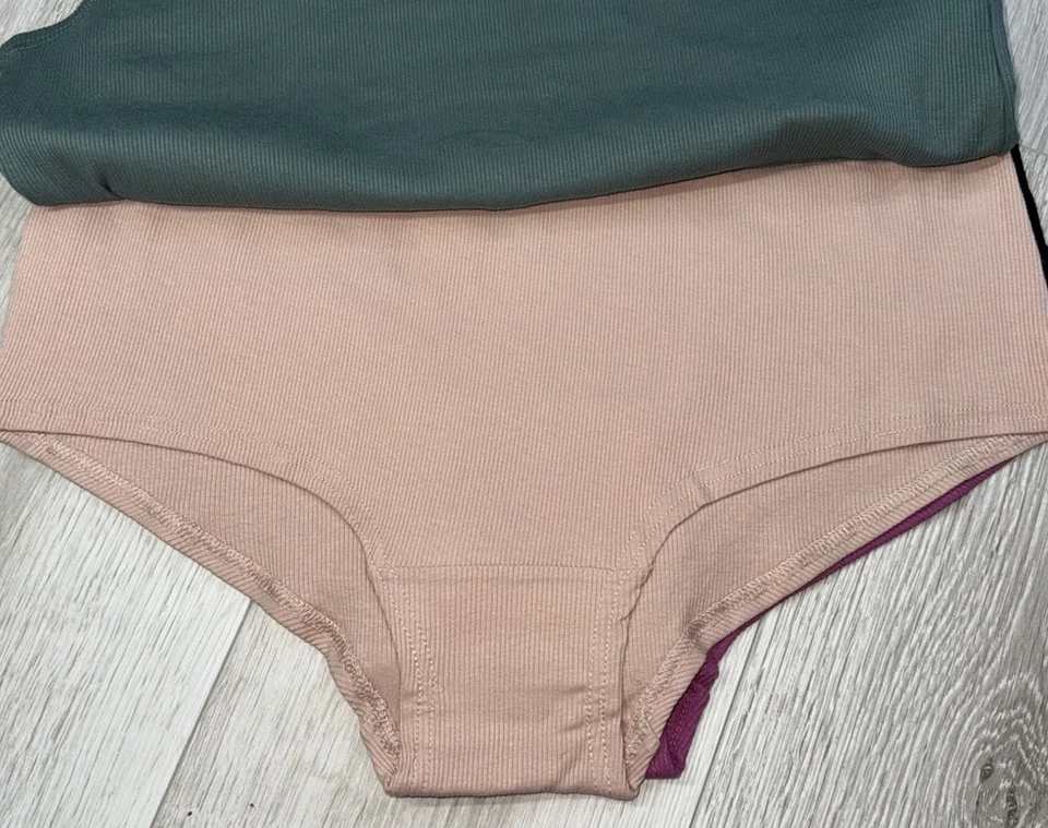 BCBG BCBGENERATION 5-упаковка женщин хипстер ребристые трусики нижнее белье хлопок размер 1 X - Изображение 4 из 4