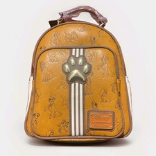 NWT Disney Loungefly  Brown AOP Dogs Mini Backpack with Lady Pongo and Tramp