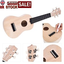 21inch Basswood 4 String Ukelele Guitar DIY Kit for Kid Instrument Accessory UK