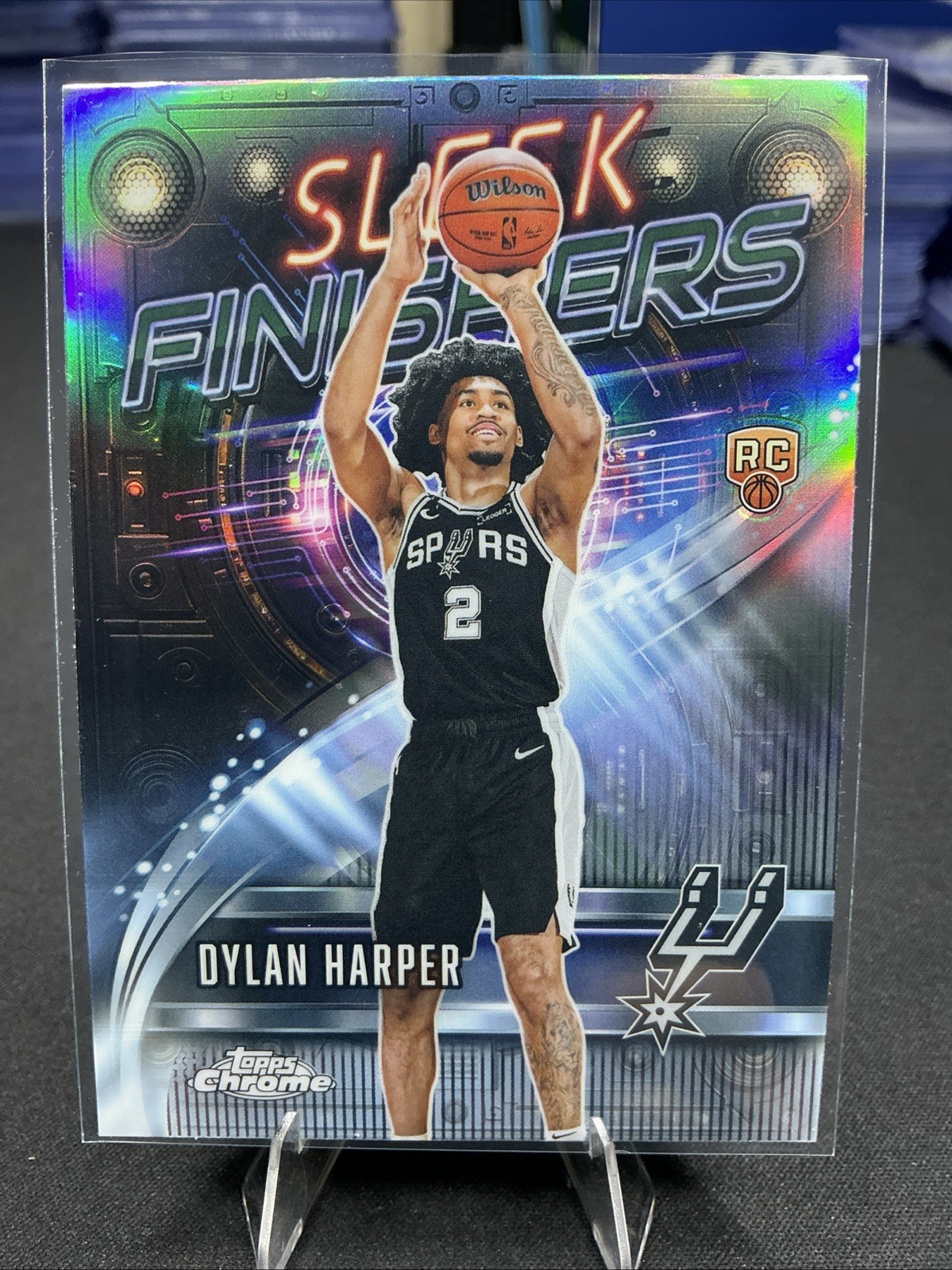 2025-26 Topps Chrome Basketball DYLAN HARPER RC Sleek Finishers Refractor #SF-22