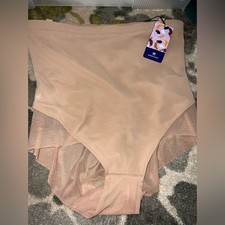 Honeylove SuperPower Brief Wedding Bridal High Waist Shapewear NWT Sand S
