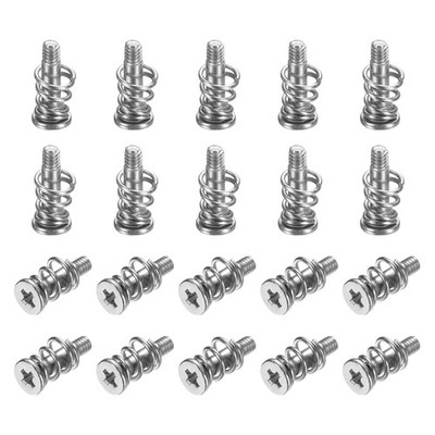 20 Pcs M2x9.85mm GPU Graphics Card Back Plate Heatsink Spring Screws