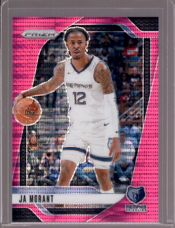 JA MORANT 2024-25 Panini Prizm #64 Pink Pulsar Prizms #27/42