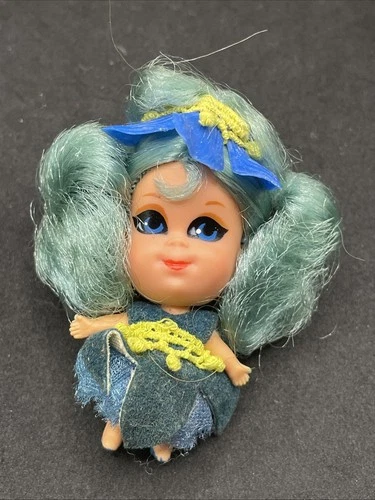 VTG HTF RARE 1967 Mattel Liddle Kiddles Kologne Doll Bluebell Blue Bell Nice K15