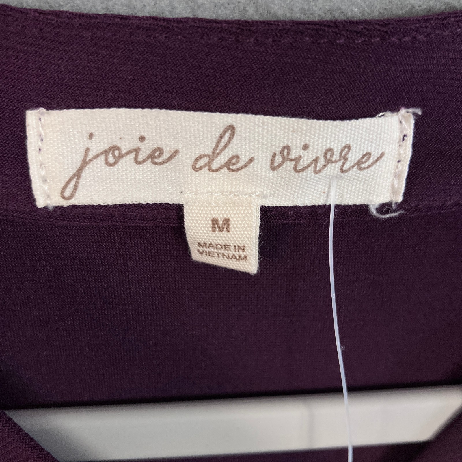 Joie de Vivre Women's Roll-Tab Sleeve Blouse Size M Purple NWT