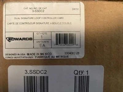 NEW / SEALED, EST 3-SSDC2 CPU SIGNATURE LOOP CARD  (7 AVAIL., SHIPS FROM RENO)